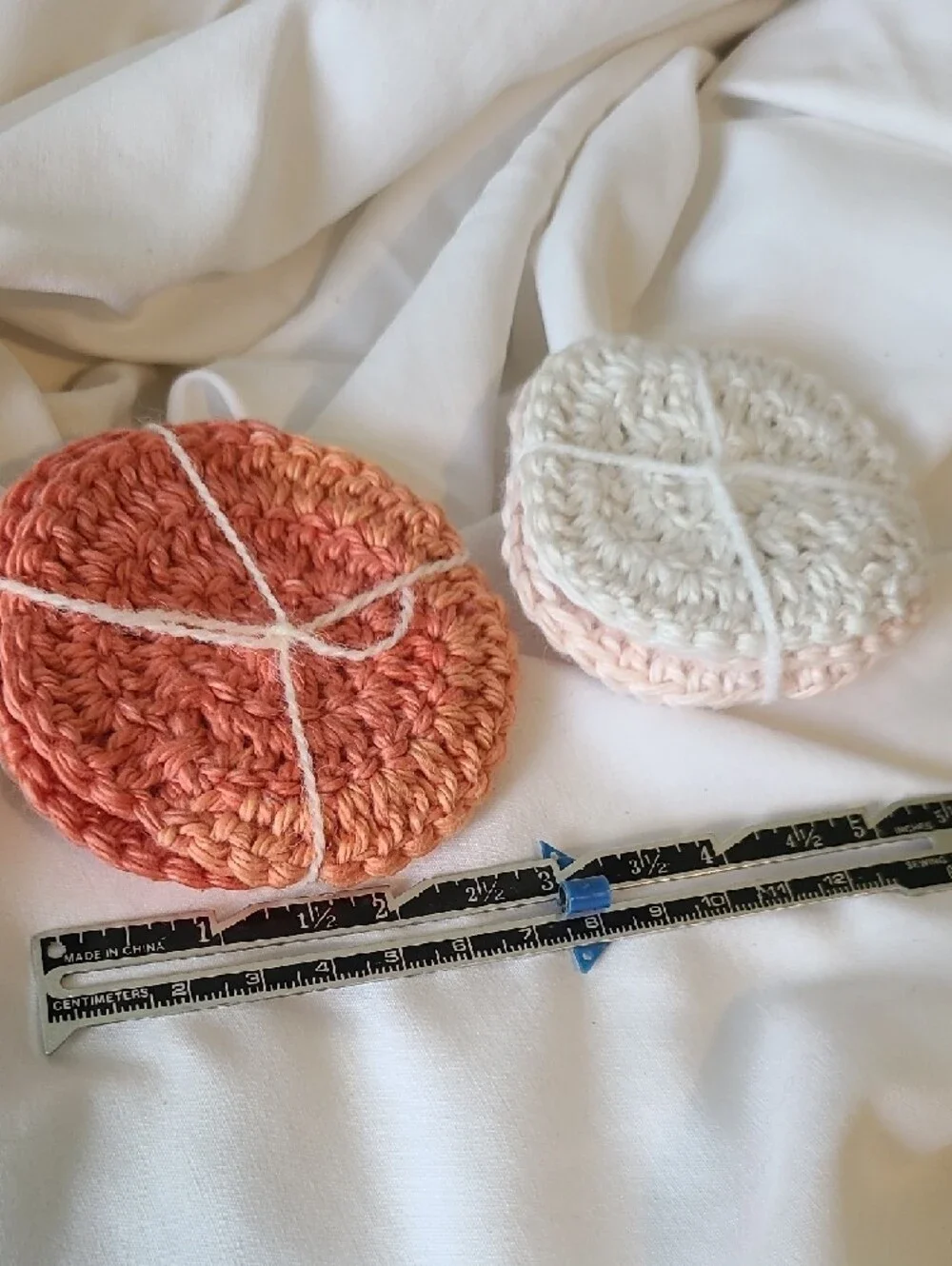 Handmade Crochet Face Scrubbies By Grey Dove Creations, NWOT